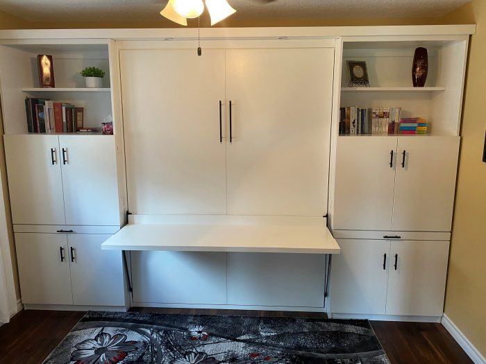 Murphy bed with desk diy project