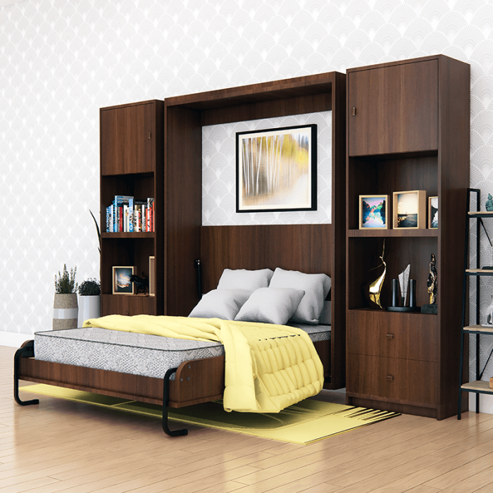 King size murphy bed guestroom