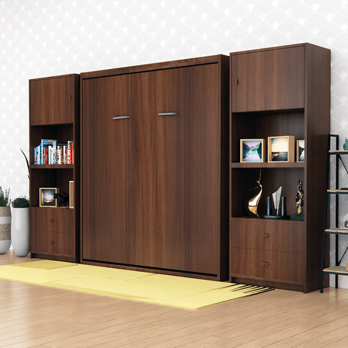 King size murphy bed guestroom closed