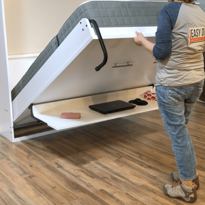 Murphy bed open desk