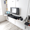 Rudy W murphy bed desk project white