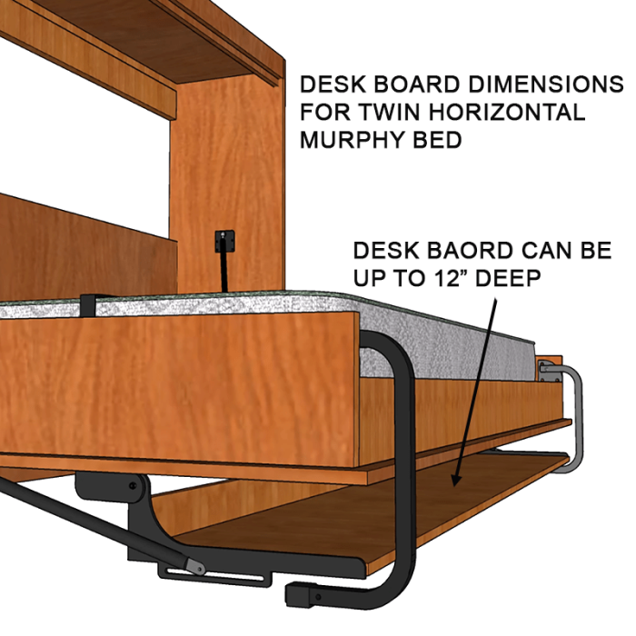 twin horizontal desk board dimensions-min