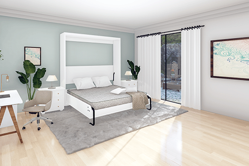 california-king-size-murphy-bed-guestroom California king size murphy bed